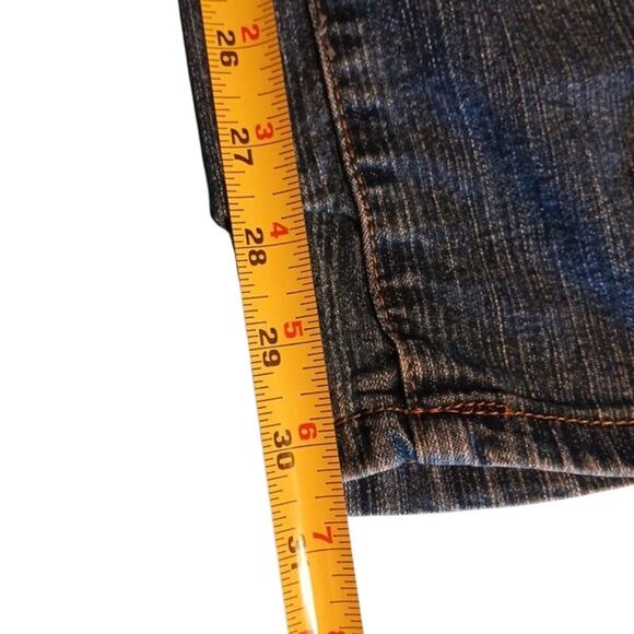 Y2K Kaba Jeans Jeweled Jrs Sz 11 28W x 40L Straight Leg Bling Bohemian Party WOW - Picture 15 of 16